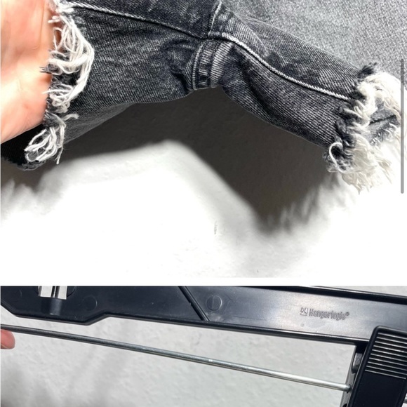 Agolde Dee Organic Cotton Nonstretch Denim Cutoff Shorts MOXY Size 27 O234 - Picture 5 of 6